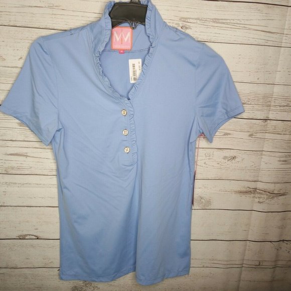 MISSY MAUDE WOMEN'S SZ MEDIUM GOLF TOP $100 - Picture 3 of 3
